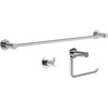 image:imageFranklin Brass Kildare 1Pack Toilet Paper Holder Euro Single Post Tissue Roll Wall Mount TP Storage Satin Gold Bathroom Decor Accessories KLD50SGPolished Chrome