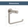 image:imageFranklin Brass Kildare 1Pack Toilet Paper Holder Euro Single Post Tissue Roll Wall Mount TP Storage Satin Gold Bathroom Decor Accessories KLD50SGSatin Nickel