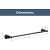 image:imageFranklin Brass Kinla 1Pack 18 Towel Rack for Bathroom Polished Chrome Towel Bar for Bathroom Wall Kitchen Towel Holder Rod Wall Mounted Bathroom Accessories KIN18PC1Oil Rubbed Bronze
