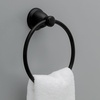 image:imageFranklin Brass Kinla 1Pack Hand Towel Holder Oil Rubbed Bronze Towel Racks for Bathroom Wall Round Towel Ring Holder for Bath Towel Hanger for Kitchen Bathroom Accessories KIN46ORB1Matte Black