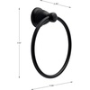 image:imageFranklin Brass Kinla 1Pack Hand Towel Holder Oil Rubbed Bronze Towel Racks for Bathroom Wall Round Towel Ring Holder for Bath Towel Hanger for Kitchen Bathroom Accessories KIN46ORB1Matte Black