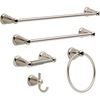 image:imageFranklin Brass Kinla 1Pack Toilet Paper Holder Satin Nickel Tissue Roll Holder for Bathroom Organization and Storage SpringLoaded Toilet Tissue Holder Wall Bathroom Accessories KIN50SN1Brushed Nickel
