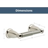 image:imageFranklin Brass Kinla 1Pack Toilet Paper Holder Satin Nickel Tissue Roll Holder for Bathroom Organization and Storage SpringLoaded Toilet Tissue Holder Wall Bathroom Accessories KIN50SN1Brushed Nickel