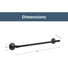 image:imageFranklin Brass Voisin 1Pack 24 Towel Rack for Bathroom Satin Nickel Towel Bar for Bathroom Wall Towel Holder Rod Wall Mounted Bathroom Accessories VOI24SNMatte Black