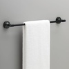 image:imageFranklin Brass Voisin 1Pack 24 Towel Rack for Bathroom Satin Nickel Towel Bar for Bathroom Wall Towel Holder Rod Wall Mounted Bathroom Accessories VOI24SNMatte Black