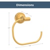 image:imageFranklin Brass Voisin 1Pack Hand Towel Ring Satin Gold Holder for Wall Mount Round Hanger for Kitchen Bathroom Accessories VOI46BBSatin Gold
