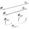 image:imageFranklin Brass Voisin 1Pack Toilet Paper Holder Chrome Tissue Roll Holder for Bathroom Organization and Storage European Single Post Post Toilet Tissue Holder Wall Bathroom Accessories VOI51PC