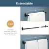 image:imageFranklin Brass Woodruff 1Pack 18 Towel Rack w 6 Extender for Bathroom Matte Black Towel Bar for Bathroom Wall Mounted Towel Holder Rod WDRF26MBMatte Black