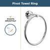 image:imageFranklin Brass Woodruff 1Pack Hand Towel Holder Satin Nickel Towel Racks for Bathroom Wall Round Towel Ring Holder for Bath Towel Hanger for Kitchen Bathroom Accessories WDRF46SNPolished Chrome
