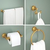 image:imageFranklin Brass Woodruff 4Piece Bathroom Set Matte Black 18  6 Towel Rack Toilet Paper Holder Hand Towel Holder Hook  4Piece Bath Hardware Accessories Set WDRF64MBSatin Gold