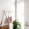 image:imageFranklin Brass Pilltop 1Pack 15 Coat Rack Wall Mount Matte BlackNickel Metal Hat Rack 3 Hooks Hook Rail for Clothes Towels Purses Bags Kitchen Entry Closet Organization B46715K218CPure White  Nickel