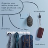 image:imageFranklin Brass Pilltop 1Pack 15 Coat Rack Wall Mount Matte BlackNickel Metal Hat Rack 3 Hooks Hook Rail for Clothes Towels Purses Bags Kitchen Entry Closet Organization B46715K218CPure White  Nickel