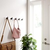 image:imageFranklin Brass Post 1Pack 27 Coat Rack Wall Mount White Hat Rack with 5 Hooks Mounted Hanging Hook Rail for Clothes Towels Purses Bags Kitchen Entry Closet Organization B48031K480RPure White  Matte Black
