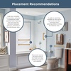 image:imageSafety First 5918SN Beveled Edge Concealed Mount Safety Bath and Shower Grab Bar 114Inch x 18Inch Satin NickelSatin Nickel