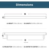 image:imageFranklin Brass 5Pack  Satin Gold Cabinet Handles 12 Inch Hole Center Modern Pulls for Drawers Kitchen Cabinet Door Dressers  OversizedSatin Gold