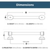 image:imageFranklin Brass 5Pack  Satin Nickel Cabinet Handles 5116 Inch Hole Center Casual Pulls for Drawers Kitchen Cabinet Door Dressers  Caspian5116 128mm