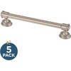 image:imageFranklin Brass 5Pack  Satin Nickel Cabinet Handles 5116 Inch Hole Center Casual Pulls for Drawers Kitchen Cabinet Door Dressers  Caspian5116 128mm