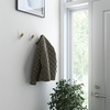 image:imageFranklin Brass Modern Slant 5Pack Single Wall Hooks 1Prong CoatHat Pine WoodWhite Hooks for Hanging Wall Mount Hanger Clothes Purse Bag Towel Organization Decorative Wall Hooks B41615PUWBPine Unfinished  Pure White