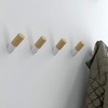 image:imageFranklin Brass Modern Slant 5Pack Single Wall Hooks 1Prong CoatHat Pine WoodWhite Hooks for Hanging Wall Mount Hanger Clothes Purse Bag Towel Organization Decorative Wall Hooks B41615PUWBPine Unfinished  Pure White