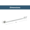 image:imageFranklin Brass Voisin 1Pack 24 ADA Grab Bar Bathtub Handle Safety in Bright Stainless Steel 114 diameter Wall Mount Shower Handicap VOI5924BS36 Inch